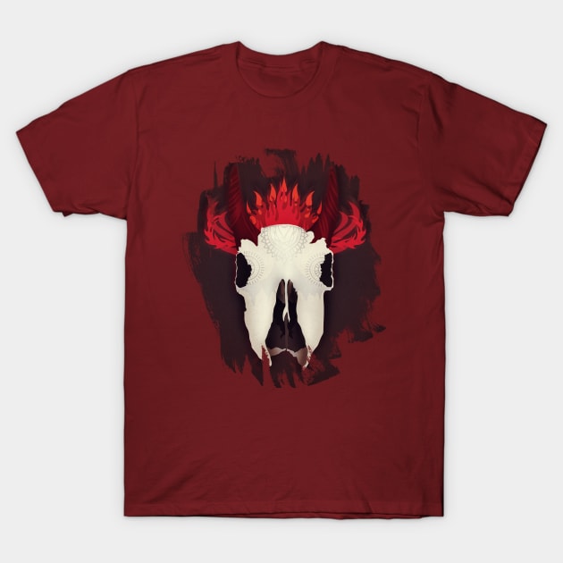 Demon skull T-Shirt by Sybille